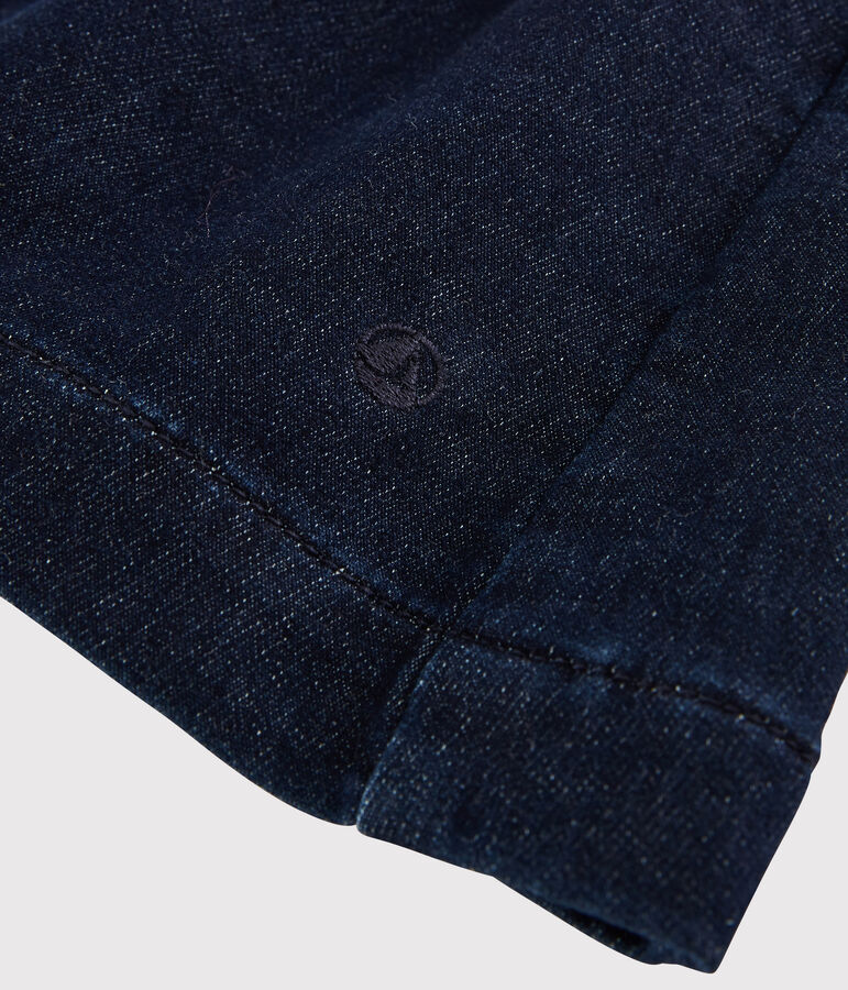 Baby Girls' Denim Fleece Dress blue