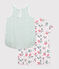 Babies' short floral cotton jumpsuits - 2-Pack variante 1
