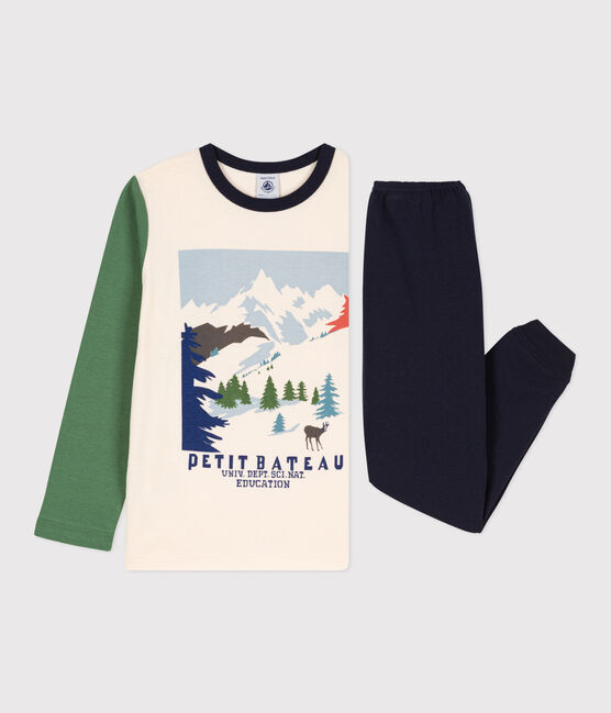 Children's Unisex Cotton Pyjamas SMOKING blue/MULTICO white