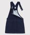 Girls' Denim Dungaree Dress DENIM BLEU FONCE blue