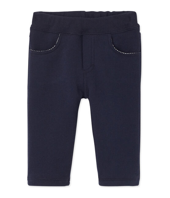 Baby boy's fleece pants SMOKING blue