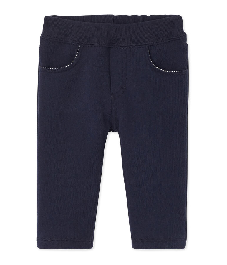 Baby boy's fleece pants blue