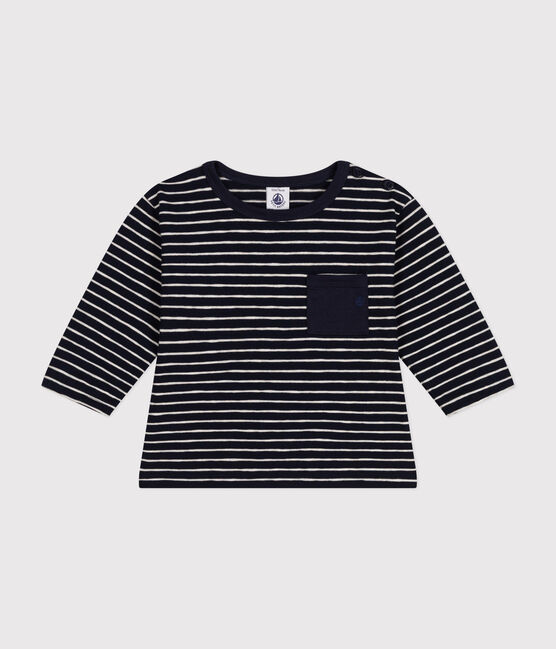 Babies' long-sleeved fine jersey T-shirt SMOKING /MONTELIMAR