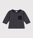 Babies' long-sleeved fine jersey T-shirt