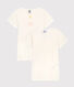 Girls' Heart Print Short-Sleeved Cotton T-Shirts - 2-Pack