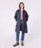 Women's long raincoat in two colours SMOKING blue