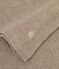 Women's long sleeved plain cotton T-shirt beige