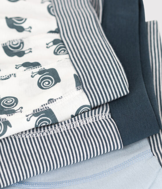 Boys' Snail Patterned Cotton Boxer Shorts - 3-Pack variante 1