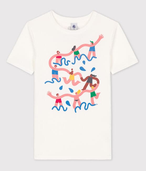 ICONIC Petit Bateau x Water Family T-shirt MARSHMALLOW white