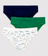 Boys' Transport Print Cotton Briefs - 3-Pack