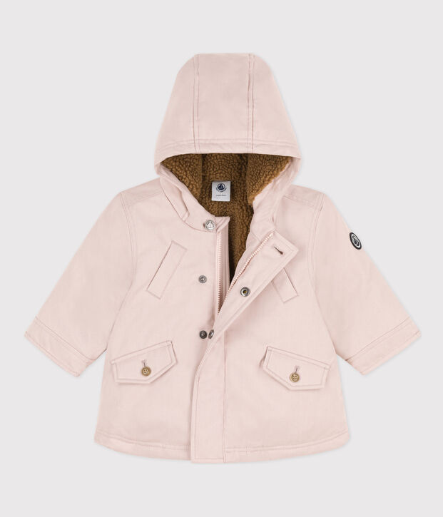 Babies' Water-Repellent Parka pink