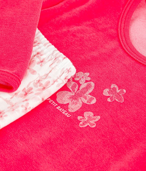 Pyjama  en velours pink/multicolor