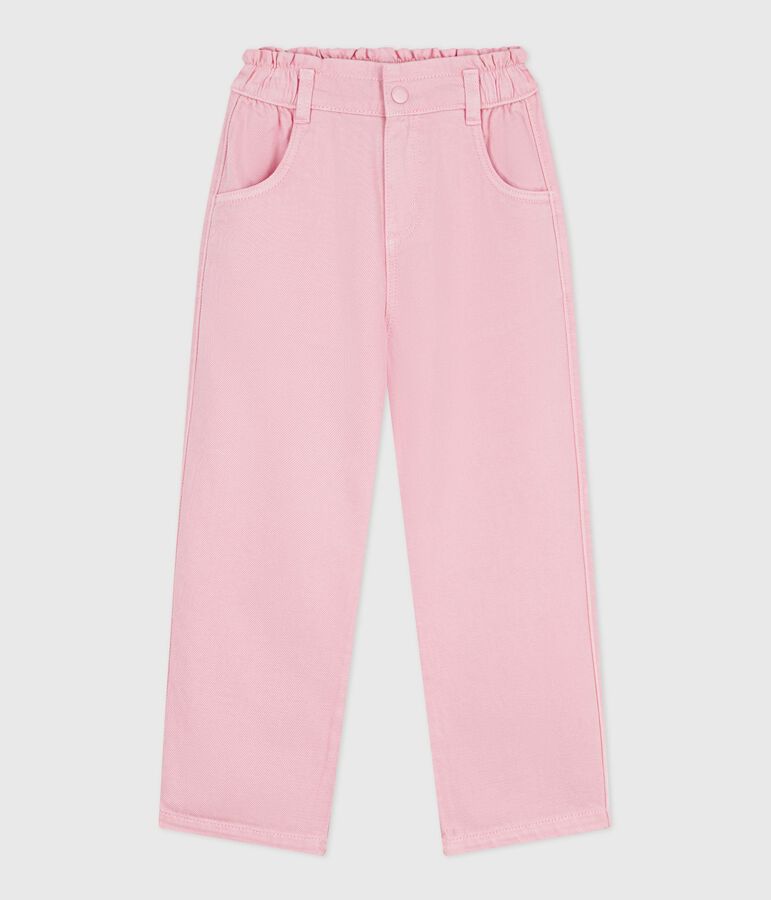 Children's cotton trousers pink