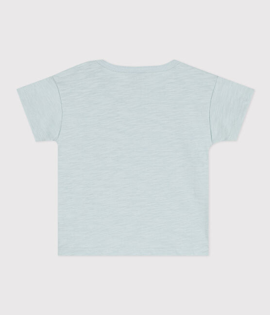 Babies' Short-Sleeved Slub Jersey T-Shirt BULLE green