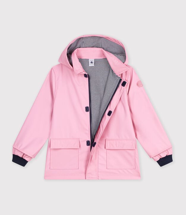 Children's plain iconic raincoat pink