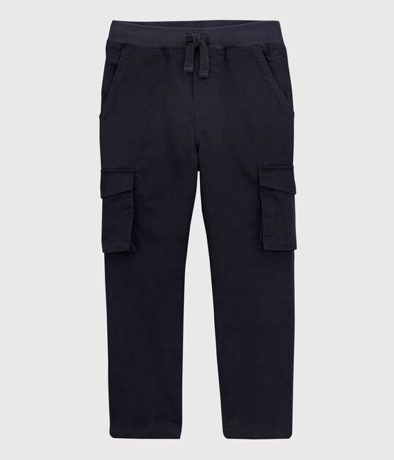 Unisex Children's Regular Gabardine Trousers SMOKING blue