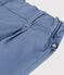 Babies' plain twill trousers blue