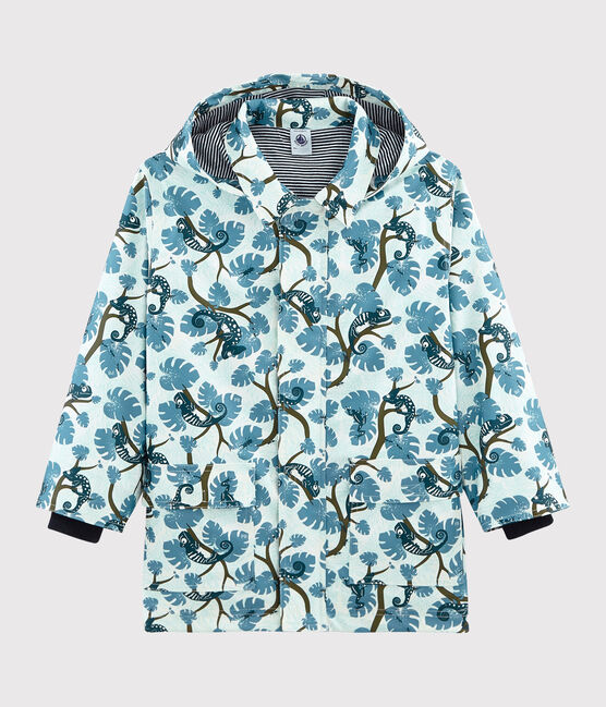 Boys' Printed raincoat MARSHMALLOW white/MULTICO white