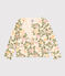 Girls' Cotton Cardigan AVALANCHE white/MULTICO