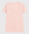 Women's Straight V-Neck Cotton T-Shirt SALINE pink