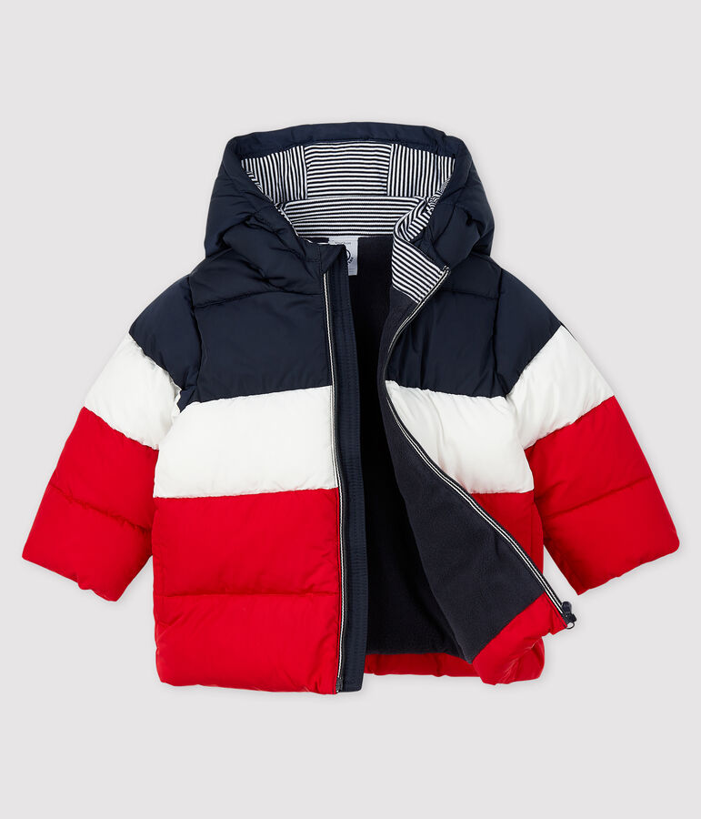 Baby boy's quilted puffer jacket SMOKING blue/MULTICO white