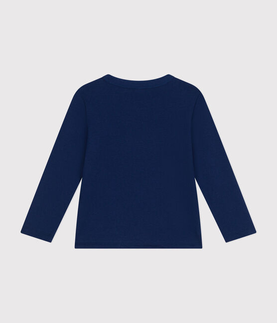 Boys' long-sleeved fine jersey T-shirt MEDIEVAL blue