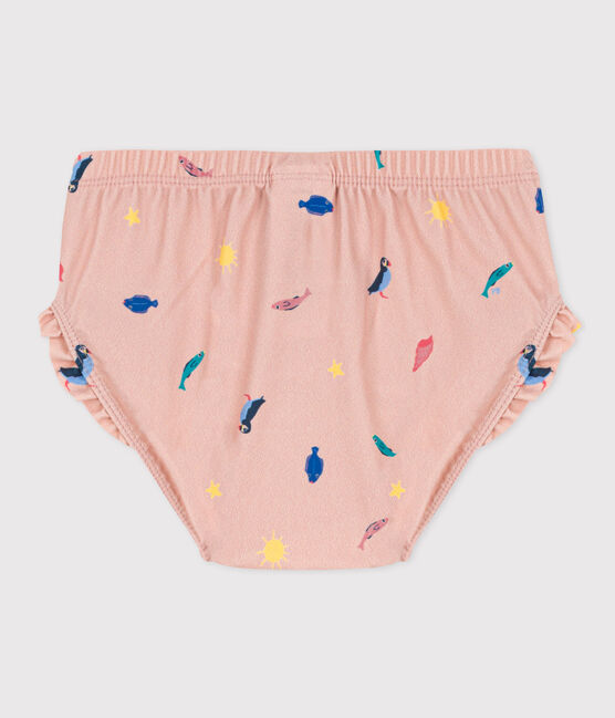 Babies' Recycled Fabric Briefs SALINE pink/MULTICO white