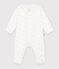Babies' flower printed cotton pyjama suit white/multicolor