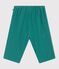 Babies' plain cotton trousers green