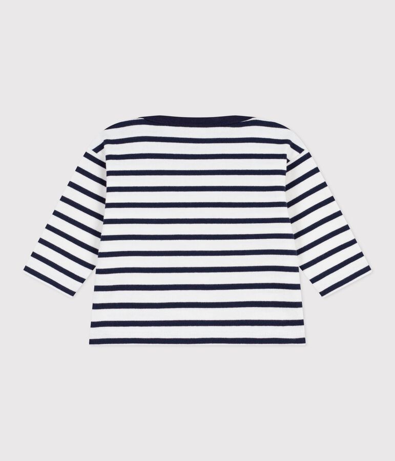 Baby's iconic Breton top white/blue