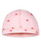 Unisex newborn baby printed bonnet VIENNE pink/MULTICO white