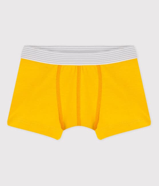 Boys' Cotton Boxer Shorts HONEY yellow