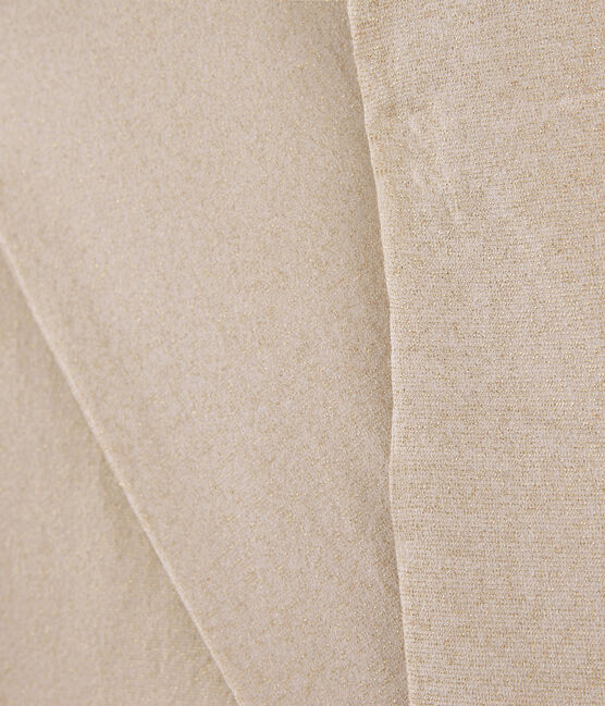 Girl's microfibre tights MARSHMALLOW white/DORE yellow