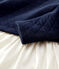 Girls' Long-Sleeved Tube Knit Dress SMOKING blue/MULTICO white