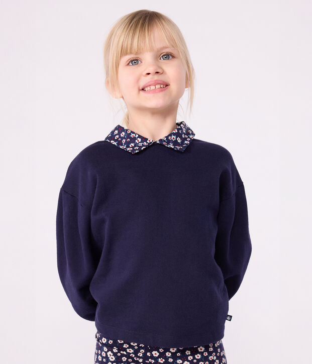 Children's plain cotton sweatshirt SOIR