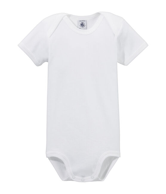 Babies' Short-Sleeved Bodysuit ECUME white