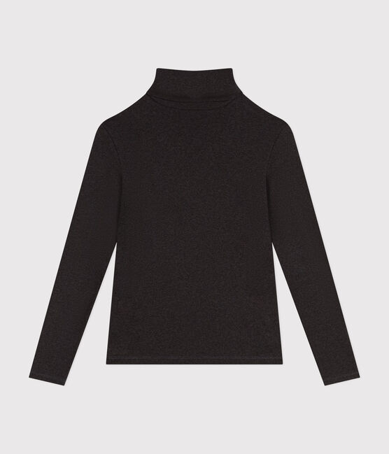 Women's Iconic cotton roll neck T-shirt CITY CHINE grey