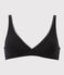 Women's plain bra NOIR black
