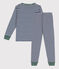 Children's Unisex Pinstriped Tube Knit Pyjamas MEDIEVAL blue/MONTELIMAR
