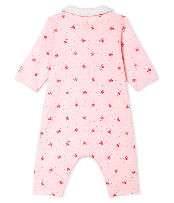 Babies' Footless Sleepsuit VIENNE pink/MULTICO white