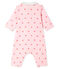 Babies' Footless Sleepsuit VIENNE pink/MULTICO white