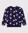 Children's printed cotton sweatshirt SOIR blue/MULTICO