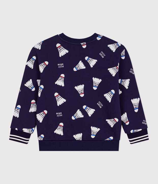 Children's printed cotton sweatshirt blue/multicolor