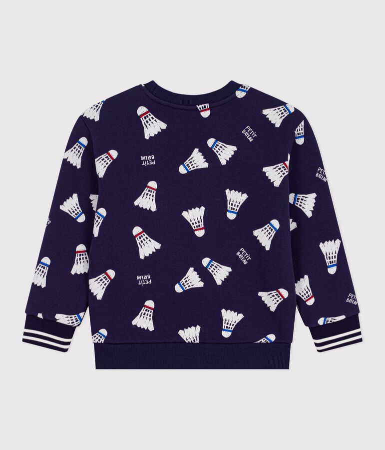 Children's printed cotton sweatshirt blue/multicolor