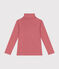 Cotton roll neck top for girls or boys ROSEWOOD pink