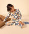 Girls' Patchwork Cotton Pyjamas AVALANCHE white/MULTICO