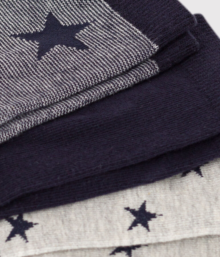 Children's Cotton Jersey Starry Socks - 3-Pack multicolor