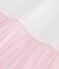 Children's short-sleeved cotton and tulle heart-patterned dress ECUME pink/BARELY