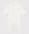 Babies' footless printed cotton pyjama suit white/multicolor