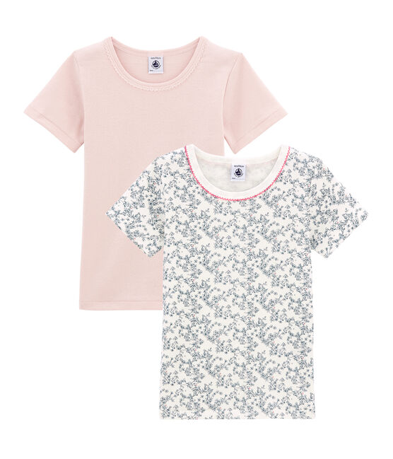 Little girl's short sleeved tee-shirtduo variante 1